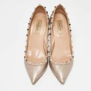 Valentino Vintage Pre-owned Laeder klackskor Beige, Dam