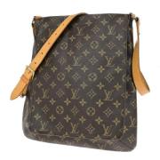 Louis Vuitton Vintage Pre-owned Canvas axelremsvskor Brown, Dam