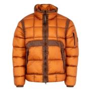 C.p. Company Orange Shell Pufferjacka Brown, Herr