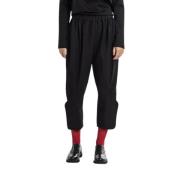 Comme des Garçons Svarta ullbyxor med fickor Black, Dam