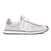 Dolce & Gabbana Grå och vita sneakers Gray, Herr