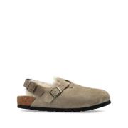 Birkenstock Beige Lädersandaler för Alla Tillfällen Beige, Dam