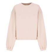 Autry Bomulls Sweatshirt med Rund Hals Pink, Dam