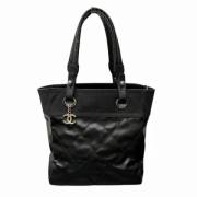 Chanel Vintage Pre-owned Canvas chanel-vskor Black, Dam