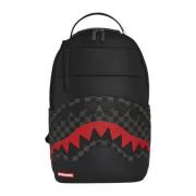 Sprayground Svart Puffer Grå Rutig Ryggsäck Black, Unisex