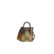 Gucci Jumbo GG Tote Mini Brun Väska Brown, Dam