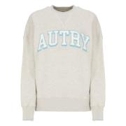 Autry Cotton Crew Neck Sweatshirt Gray, Dam