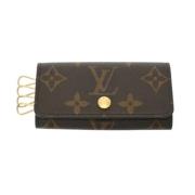 Louis Vuitton Vintage Pre-owned Tyg nyckelhllare Brown, Dam