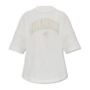 Palm Angels Löst sittande T-shirt White, Dam