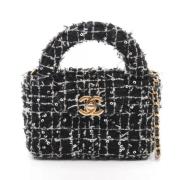 Chanel Vintage Pre-owned Tyg chanel-vskor Black, Dam