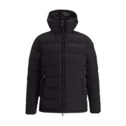 Oscar Jacobson Marinblå Hooded Puffer Jacka Blue, Herr