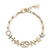 Chanel Vintage Pre-owned Metall chanel-smycken Yellow, Dam