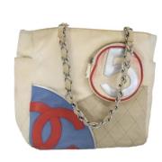 Chanel Vintage Pre-owned Canvas handvskor White, Dam