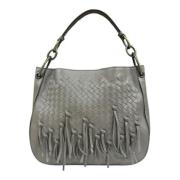 Bottega Veneta Vintage Pre-owned Laeder handvskor Gray, Dam