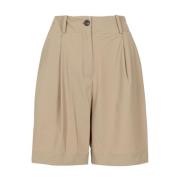 RRD Högmidjade shorts med fickor Brown, Dam