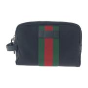 Gucci Vintage Pre-owned Canvas kuvertvskor Black, Dam