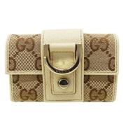 Gucci Vintage Pre-owned Canvas nyckelhllare Beige, Dam