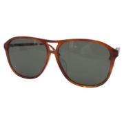 Gucci Vintage Pre-owned Plast solglasgon Brown, Dam