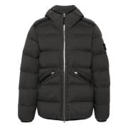 Stone Island Stretch Huva Pufferjacka Black, Herr