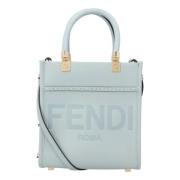 Fendi Laeder crossbodyvskor Blue, Dam