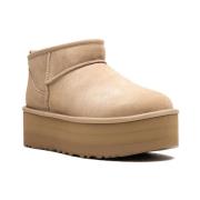 UGG Beige Ankelboots Klassisk Stil Beige, Dam