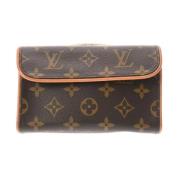 Louis Vuitton Vintage Pre-owned Canvas crossbodyvskor Brown, Dam