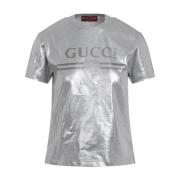 Gucci Grå Silver Tshirt Gray, Dam