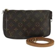 Louis Vuitton Vintage Pre-owned Canvas kuvertvskor Brown, Dam