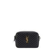 Saint Laurent Quiltad LouLou Axelväska Black, Dam