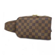 Louis Vuitton Vintage Pre-owned Tyg axelremsvskor Brown, Dam