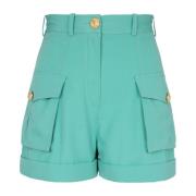 Balmain Grain de poudre cargo shorts Green, Dam