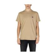 Tommy Jeans Beige Bomull T-shirt Vår/Sommar Beige, Herr