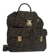 Fendi Vintage Pre-owned Canvas ryggsckar Brown, Dam