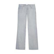 Closed Vintage Grå Bred Passform Denim Jeans Gray, Dam