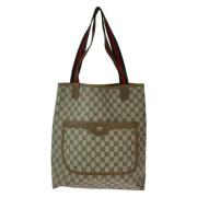 Gucci Vintage Pre-owned Canvas totevskor Beige, Dam