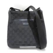 Gucci Vintage Pre-owned Canvas gucci-vskor Black, Dam