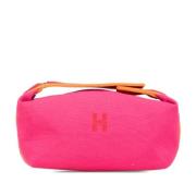 Hermès Vintage Pre-owned Canvas necessrer Pink, Dam