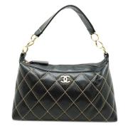 Chanel Vintage Pre-owned Laeder handvskor Black, Dam