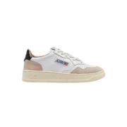 Autry Läder Sneakers Medalist med Kontrasterande Häl White, Herr