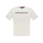 North Sails Vit Bomull T-shirt White, Herr