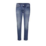 Emporio Armani Denimblå Jeans Blue, Herr