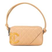 Chanel Vintage Pre-owned Laeder chanel-vskor Beige, Dam