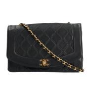 Chanel Vintage Pre-owned Laeder axelremsvskor Black, Dam