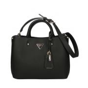 Guess Svart Handväska - Meridian Girlfriend Black, Dam