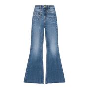 Ganni Future Denim Stretch Jeans Blue, Dam