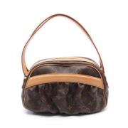 Louis Vuitton Vintage Pre-owned Canvas crossbodyvskor Brown, Dam