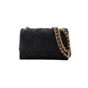 Tory Burch Laeder axelremsvskor Black, Dam