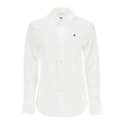 Polo Ralph Lauren Elegant Slim Fit Bomullsskjorta Kvinnor White, Dam