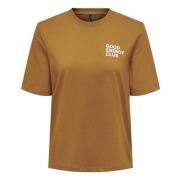 Only Tina T-shirt Brown, Dam