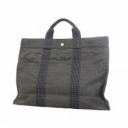 Hermès Vintage Pre-owned Canvas handvskor Gray, Dam